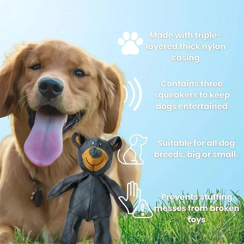 Indestructible Bear Toy for Dogs