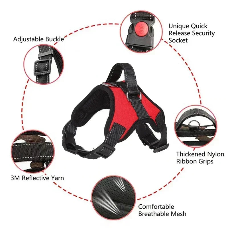 Dog Harness – Reflective & Adjustable