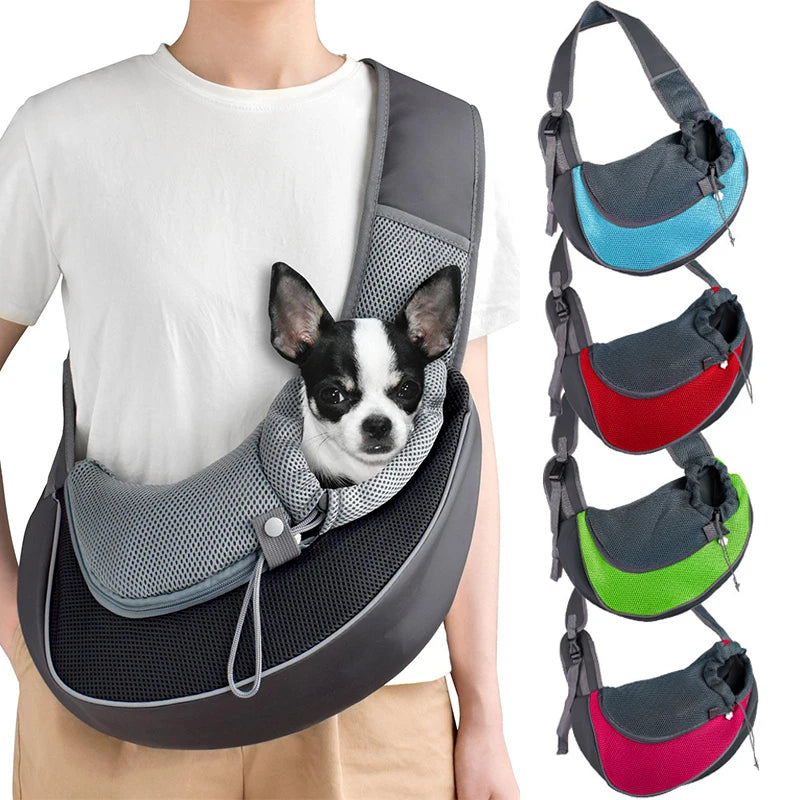 Pet Carrier Sling Bag – Breathable Mesh Crossbody