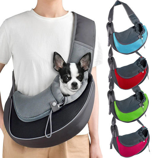 Pet Carrier Sling Bag – Breathable Mesh Crossbody